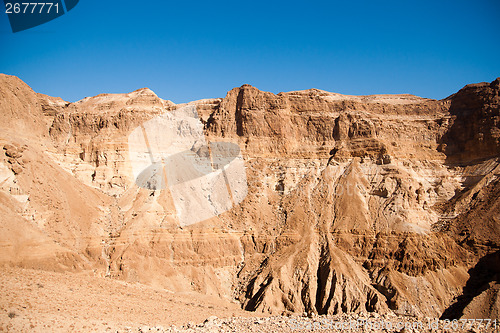 Image of Mountains in stone desert nead Dead Sea