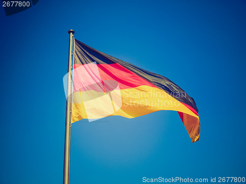 Image of Retro look German flag