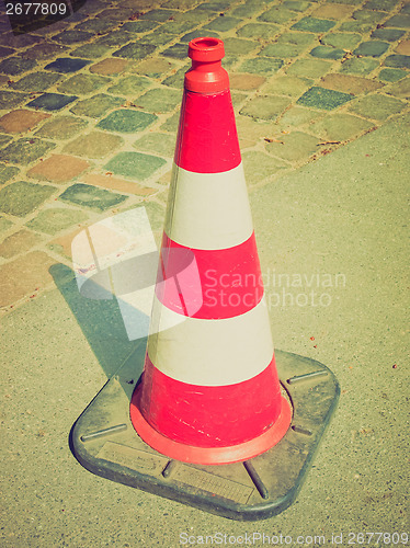 Image of Retro look Traffic cone