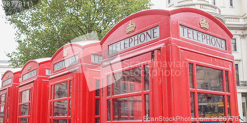 Image of London telephone box