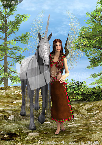 Image of Fairy and Unicorn