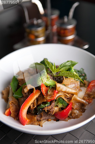 Image of Pad Kee Mao Thai Dish