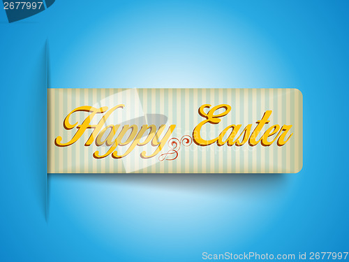 Image of Happy Easter Banner Tag Sticker