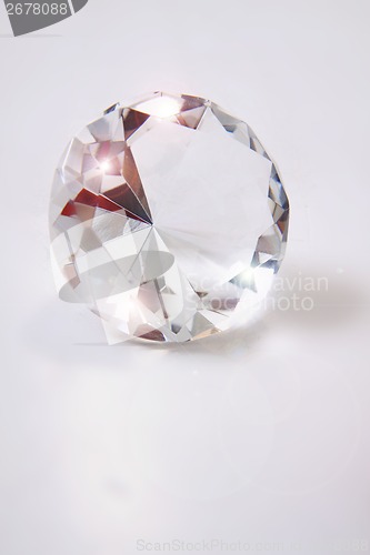 Image of diamond on the white