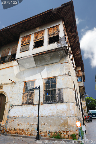 Image of Wooden house in old Antalya.  
