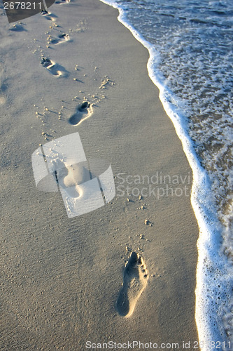 Image of Footprints in the sand