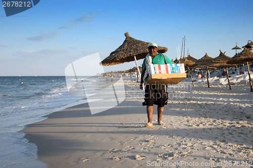 Image of Seller on beach