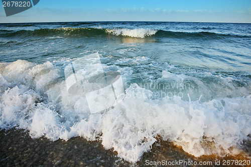 Image of Sea waves on shore