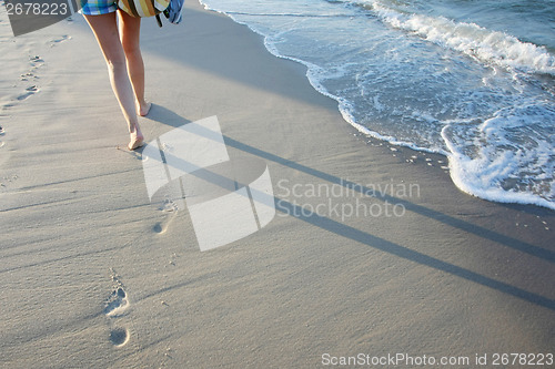 Image of Woman on beach