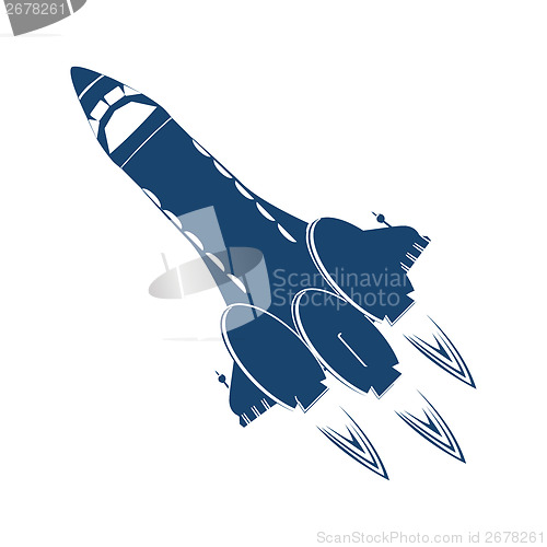 Image of Stylized space shuttle