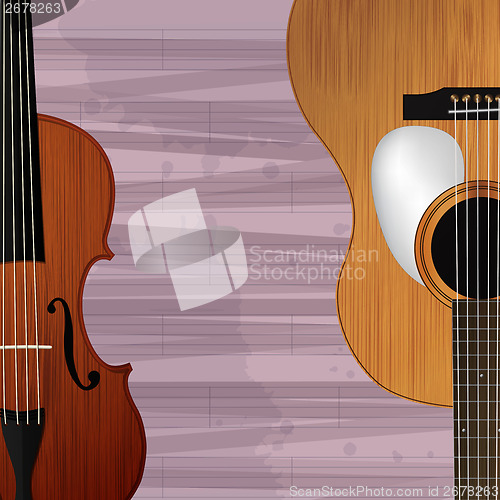 Image of Guitar and violin icon