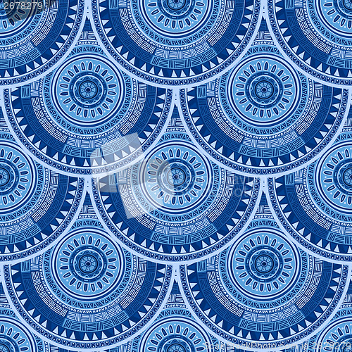 Image of Seamless pattern with ethnic motif