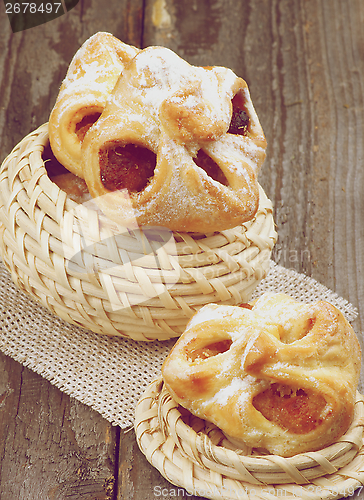 Image of Pastry Baskets Jam Wrapped