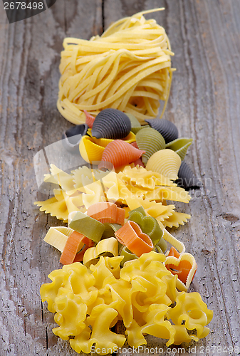 Image of Arrangement of Dry Pasta