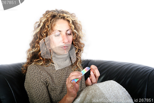 Image of Woman manicures