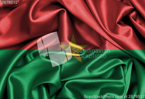 Image of Satin flag, three dimensional render