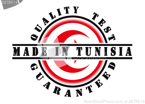 Image of Quality test guaranteed stamp 