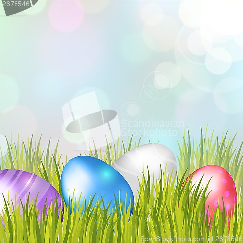 Image of Easter Eggs Background