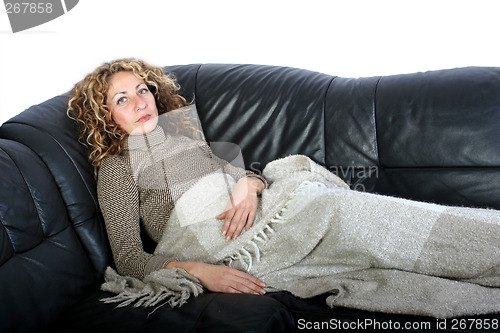 Image of Woman resting