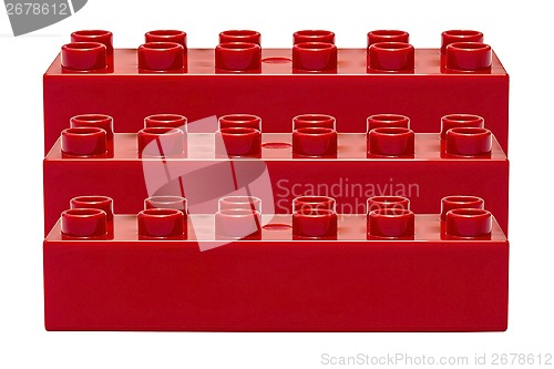 Image of red building blocks