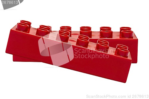Image of red building blocks