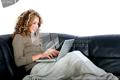 Image of Woman with Laptop