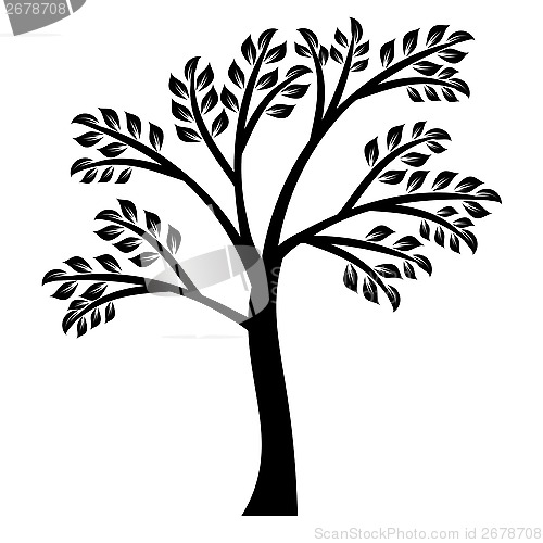Image of Art tree silhouette