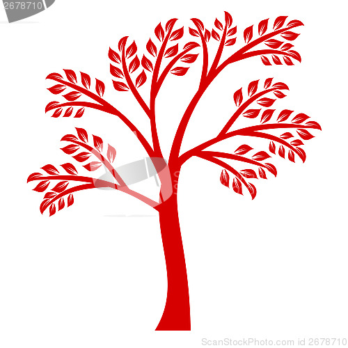 Image of Art tree silhouette