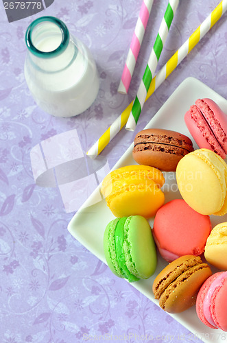 Image of colorful macaroons