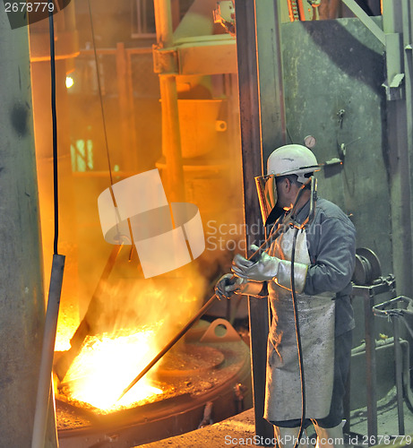 Image of steel worker