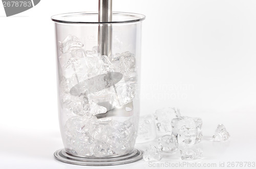 Image of  ice in a blender