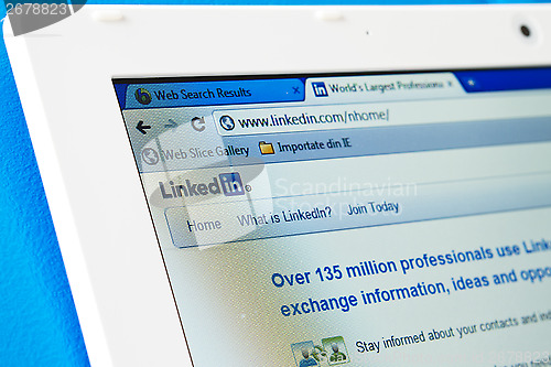 Image of Linkedin homepage