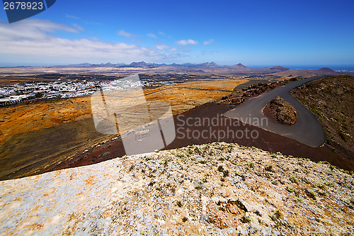 Image of panoramas arrecife  lanzarote  spain the old wall castle  