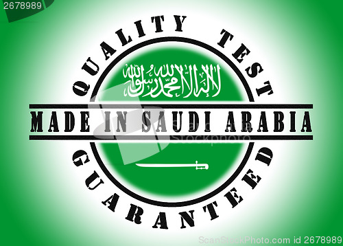 Image of Quality test guaranteed stamp 