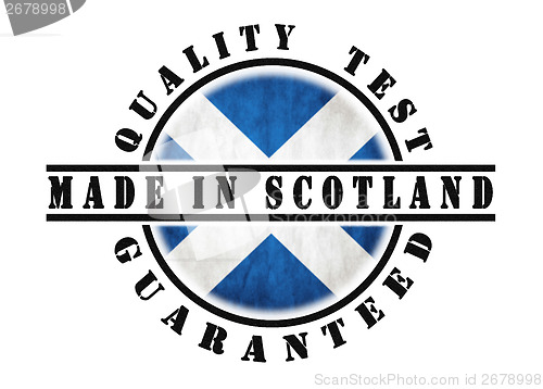 Image of Quality test guaranteed stamp 