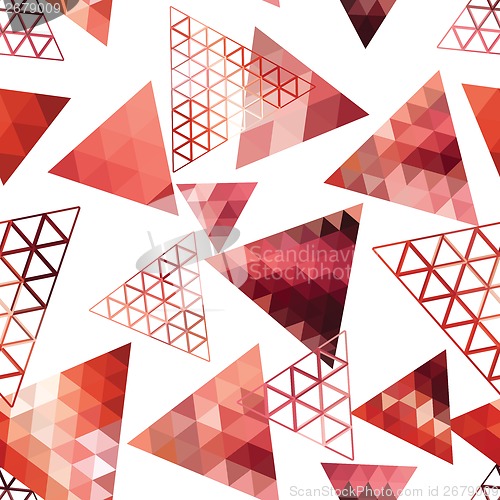 Image of Retro pattern of geometric shapes