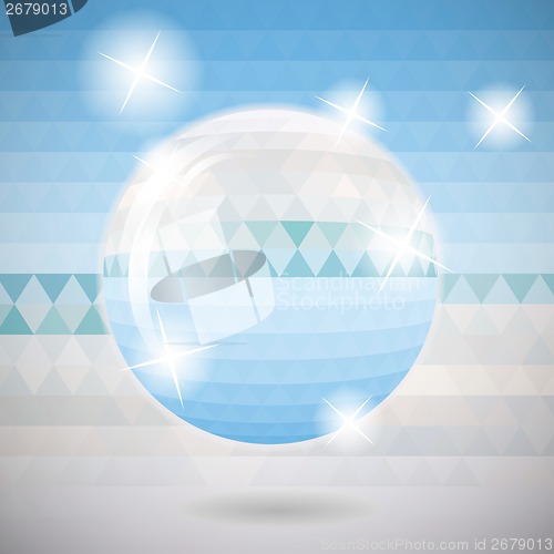 Image of Abstract circle with  triangles