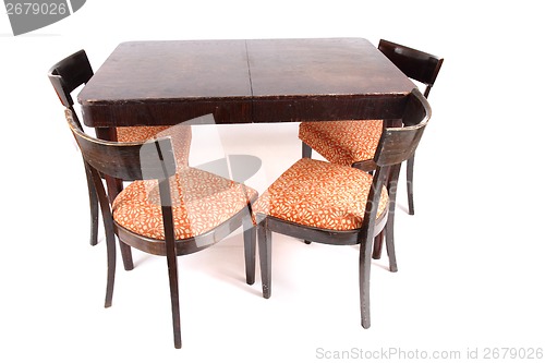 Image of dining table and chairs 