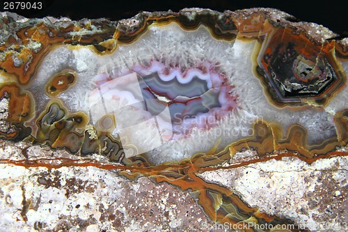 Image of detail of nice agate mineral background