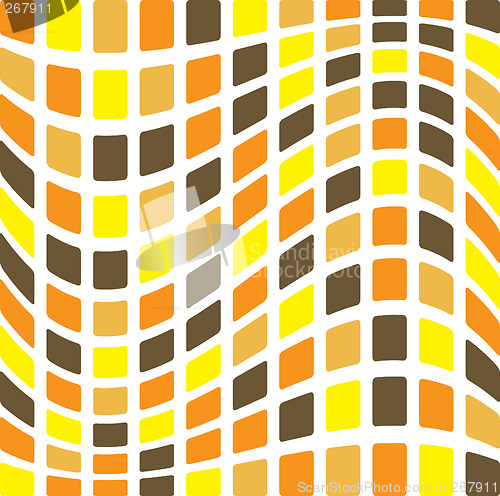 Image of abstract tile wave