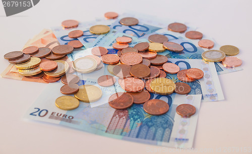 Image of Euros coins and notes