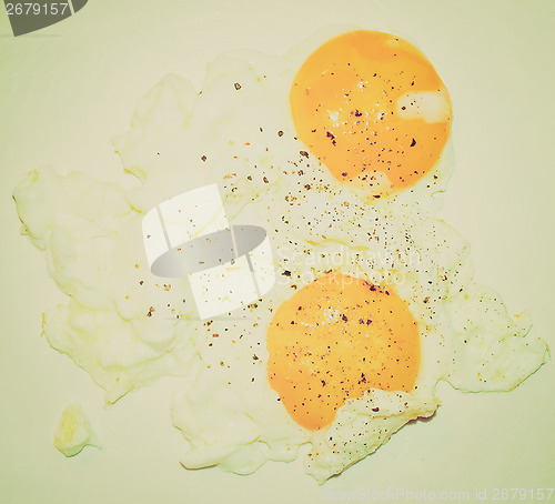 Image of Retro look Fried egg
