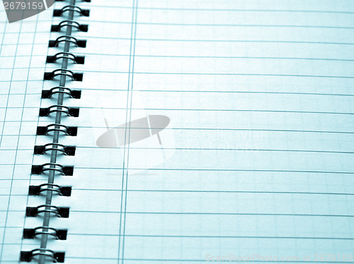 Image of Blank notebook page