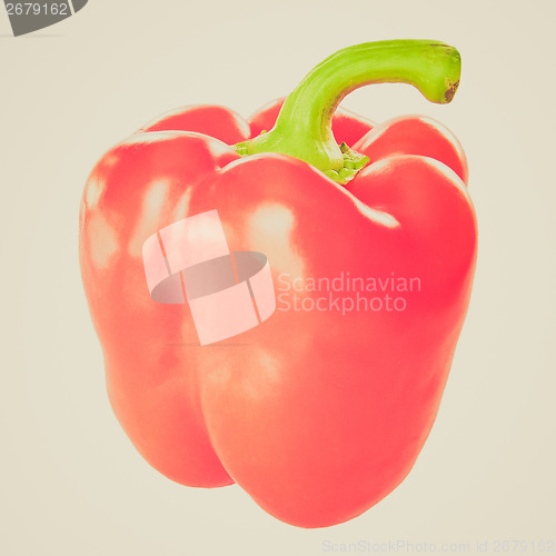 Image of Retro look Pepper isolated