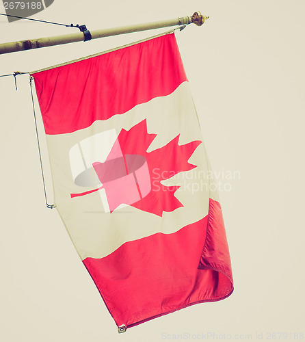 Image of Retro look Canada flag