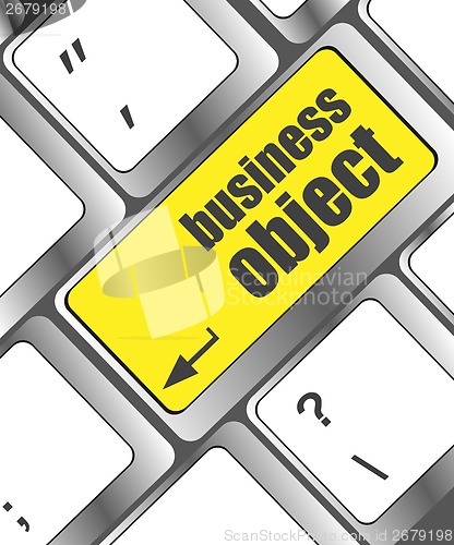 Image of business object - social concepts on computer keyboard, business concept