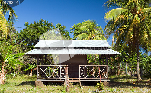 Image of architecture local restaurant with zinc sheet metal roof Big Cor