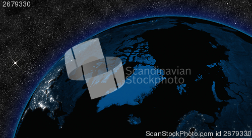 Image of Night in Arctic