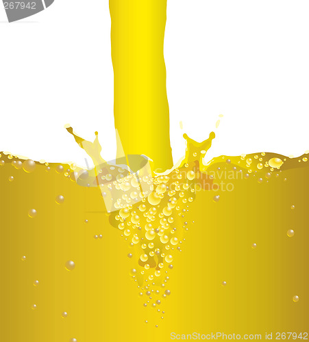 Image of bubble splash beer