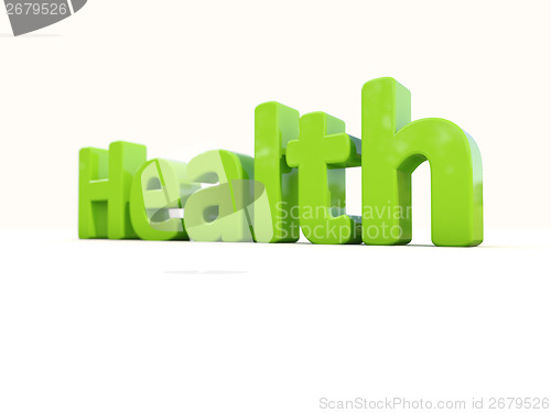 Image of 3d word health 